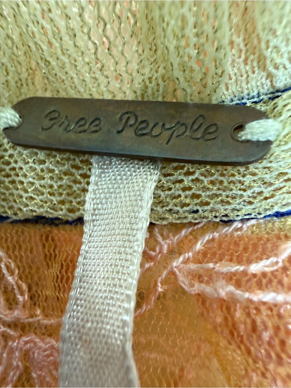 Free People Romantic Lace Wrap Top Boho Fairycore Ruffle Tie Front Size Large - Picture 11 of 13